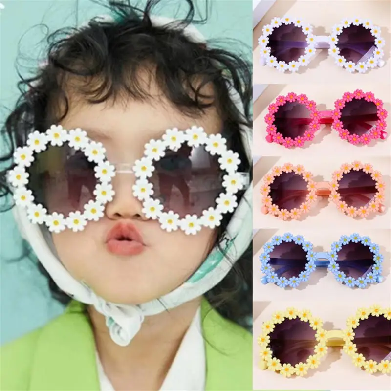 1 ~ 10ШТ Корейски Детски Слънчеви очила, през Цялата Цвете, Модерни Детски Слънчеви очила, Детски Нюанси, Очила с UV400 защита от слънцето на открито Изображение 3