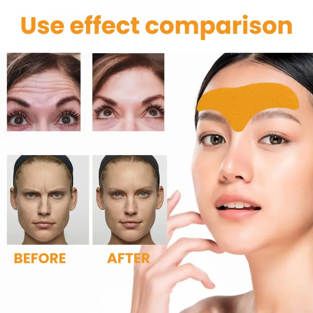 1 комплект = 10шт. ! Гел-помощ за премахване на бръчки на челото, стягане маска за премахване на бръчки, етикети за грижа за кожата на лицето с антивозрастным колаген Изображение 3