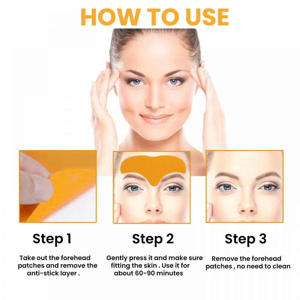 1 комплект = 10шт. ! Гел-помощ за премахване на бръчки на челото, стягане маска за премахване на бръчки, етикети за грижа за кожата на лицето с антивозрастным колаген Изображение 5