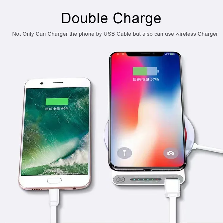 Безплатна доставка на 200 000 ма Безжичен захранване Двустранен бързо зареждане на Powerbank Преносимо зарядно Type-c външна батерия за iPhone Изображение 4