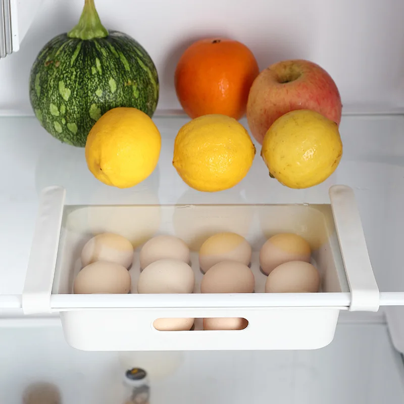 Висящ кухненски органайзер, Хладилник, Кутия за съхранение на яйца и плодове, чекмеджето за съхранение на продукти, kitchenware, срок на годност-органайзер за хладилник Изображение 2