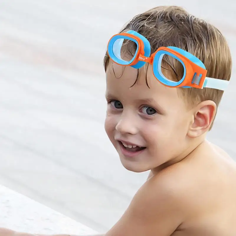 Детски Плувни очила с защита от uv Водоустойчив Силиконови Очила за плуване в басейна на плажа Изображение 2