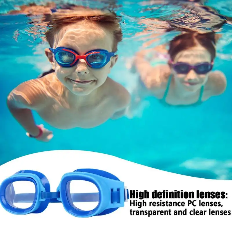 Детски Плувни очила с защита от uv Водоустойчив Силиконови Очила за плуване в басейна на плажа Изображение 4