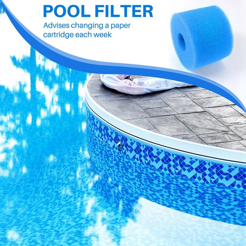 За Intex Pure Spa многократна употреба моющийся пенопластовый филтър за хидромасажни вани, патрон за филтър за басейн тип S1, гъба за филтър за басейн Изображение 1