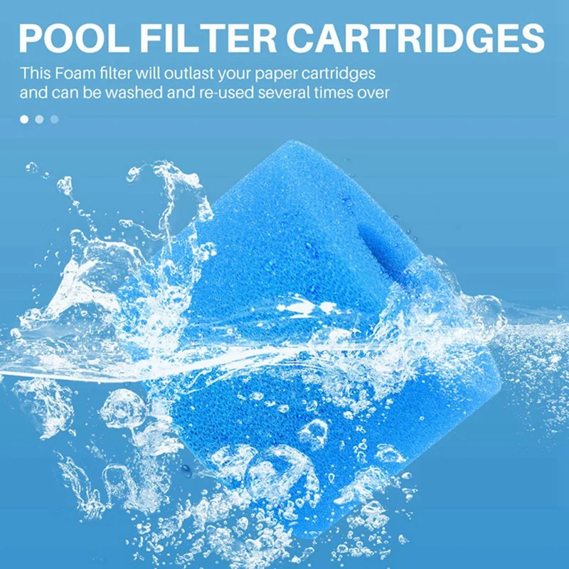 За Intex Pure Spa многократна употреба моющийся пенопластовый филтър за хидромасажни вани, патрон за филтър за басейн тип S1, гъба за филтър за басейн Изображение 3