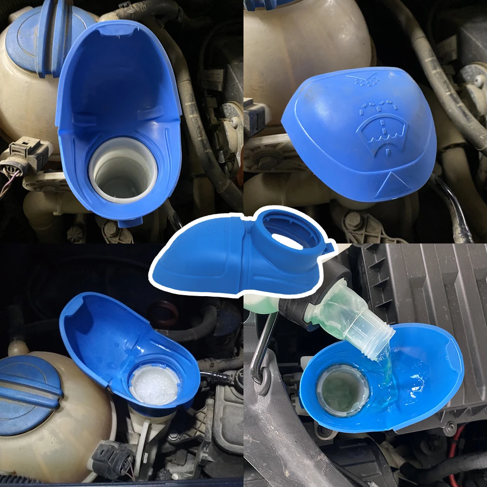 За VW Scirocco 2008 2009 2010 2011 2012 - 2017 Смяна капачката на резервоара за течност на чистачки и миене на предното стъкло на превозното средство Изображение 5