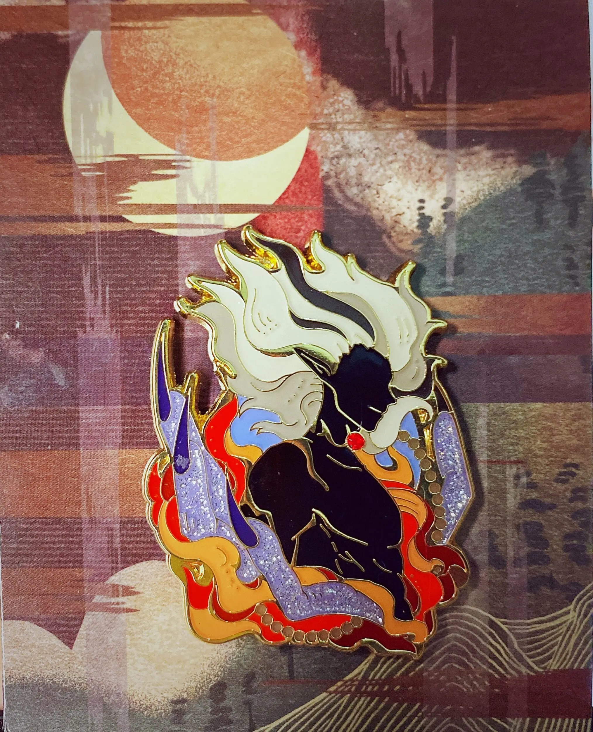 Играта Onmyoji Ibaraki-douji Shutendouji Метална Икона Бутон за Брошка Игла Бутон Колекция Медал Висулка Сувенир, Играчка Cosplay Подарък Изображение 2