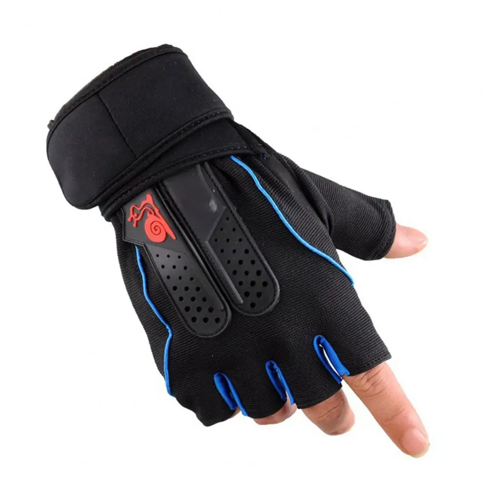 Изискани ръкавици за фитнес, защита на китките, Антидеформированные унисекс ръкавици за фитнес на полпальца, еластични ръкавици за ски Изображение 4