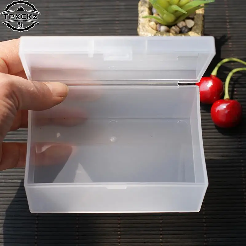 Мини Пластмасова Кутия Правоъгълна Кутия С Прозрачен Опаковъчна Кутия Кутия Кутия За Съхранение На Прахоустойчив Здрав Здрав Калъф За Съхранение На Бижута Контейнер Изображение 4