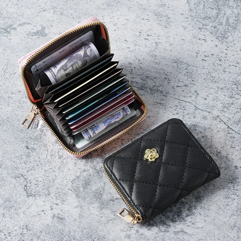 Нов европейски и американски лек луксозен свеж малък аромат lady wrist портфейла card bag multi-card lady Изображение 1