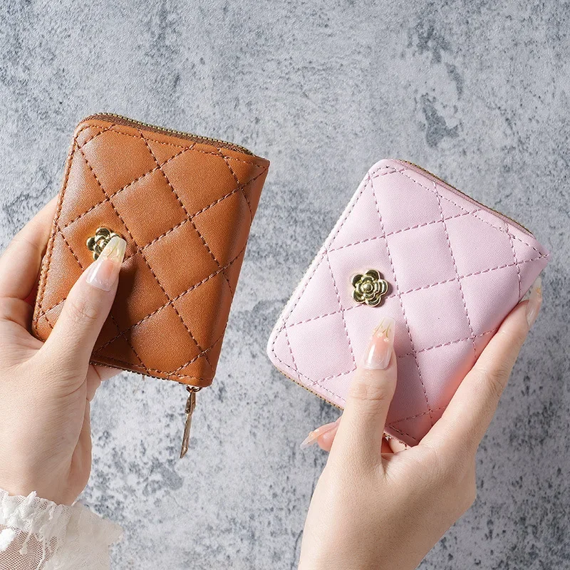 Нов европейски и американски лек луксозен свеж малък аромат lady wrist портфейла card bag multi-card lady Изображение 3