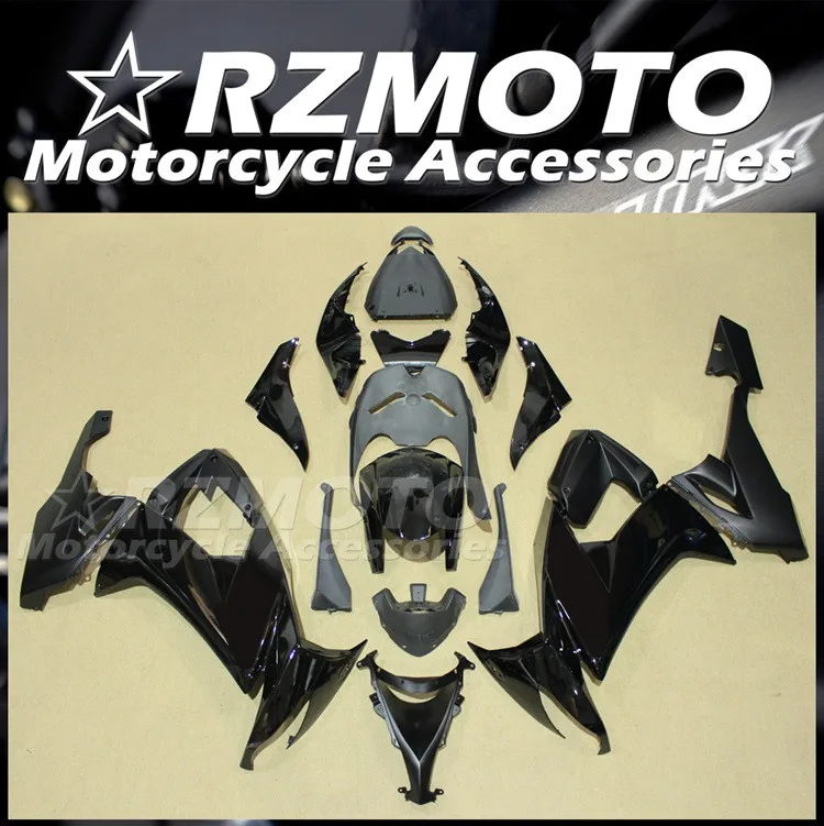Нов комплект обтекателей за мотоциклети ABS, годни за Kawasaki ZX-10R 2008 2009 2010 ZX10R 08 09 10 Бройки, изработени по поръчка черен Изображение 0