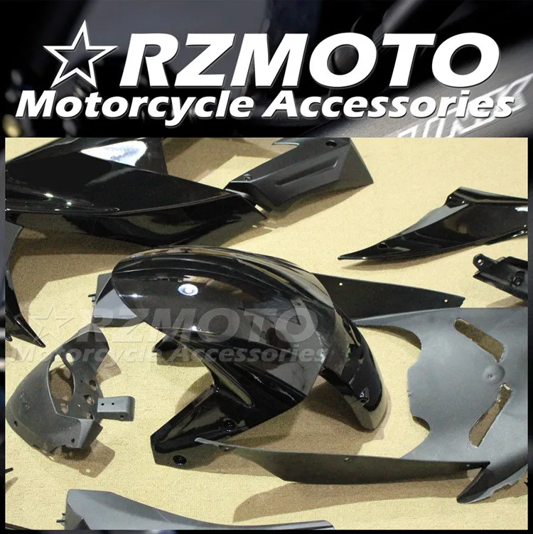 Нов комплект обтекателей за мотоциклети ABS, годни за Kawasaki ZX-10R 2008 2009 2010 ZX10R 08 09 10 Бройки, изработени по поръчка черен Изображение 1