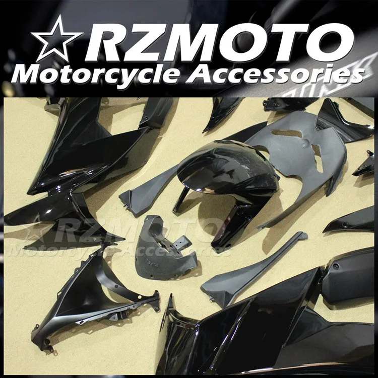 Нов комплект обтекателей за мотоциклети ABS, годни за Kawasaki ZX-10R 2008 2009 2010 ZX10R 08 09 10 Бройки, изработени по поръчка черен Изображение 2
