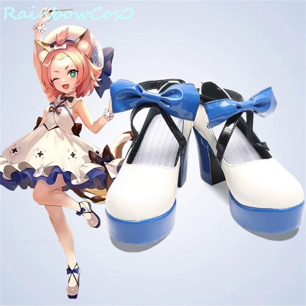 Обувки за cosplay Diona Genshin Impact Ботуши Игра аниме Хелоуин Коледа RainbowCos0 W3673 Изображение 0
