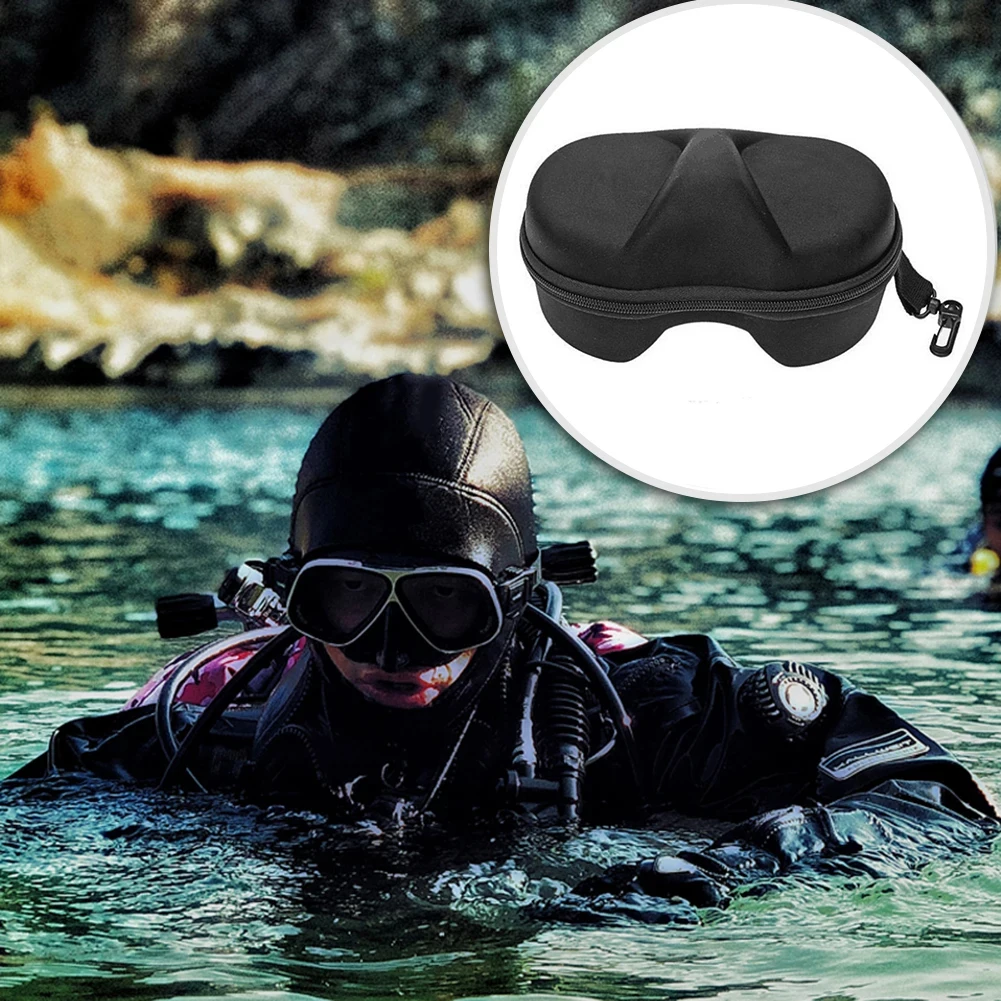 Очила за гмуркане ЕВА, чанта, очила за гмуркане с шнорхел, маска, Подводен Водоустойчива кутия за съхранение, защитен държач за аксесоари за плуване Изображение 1
