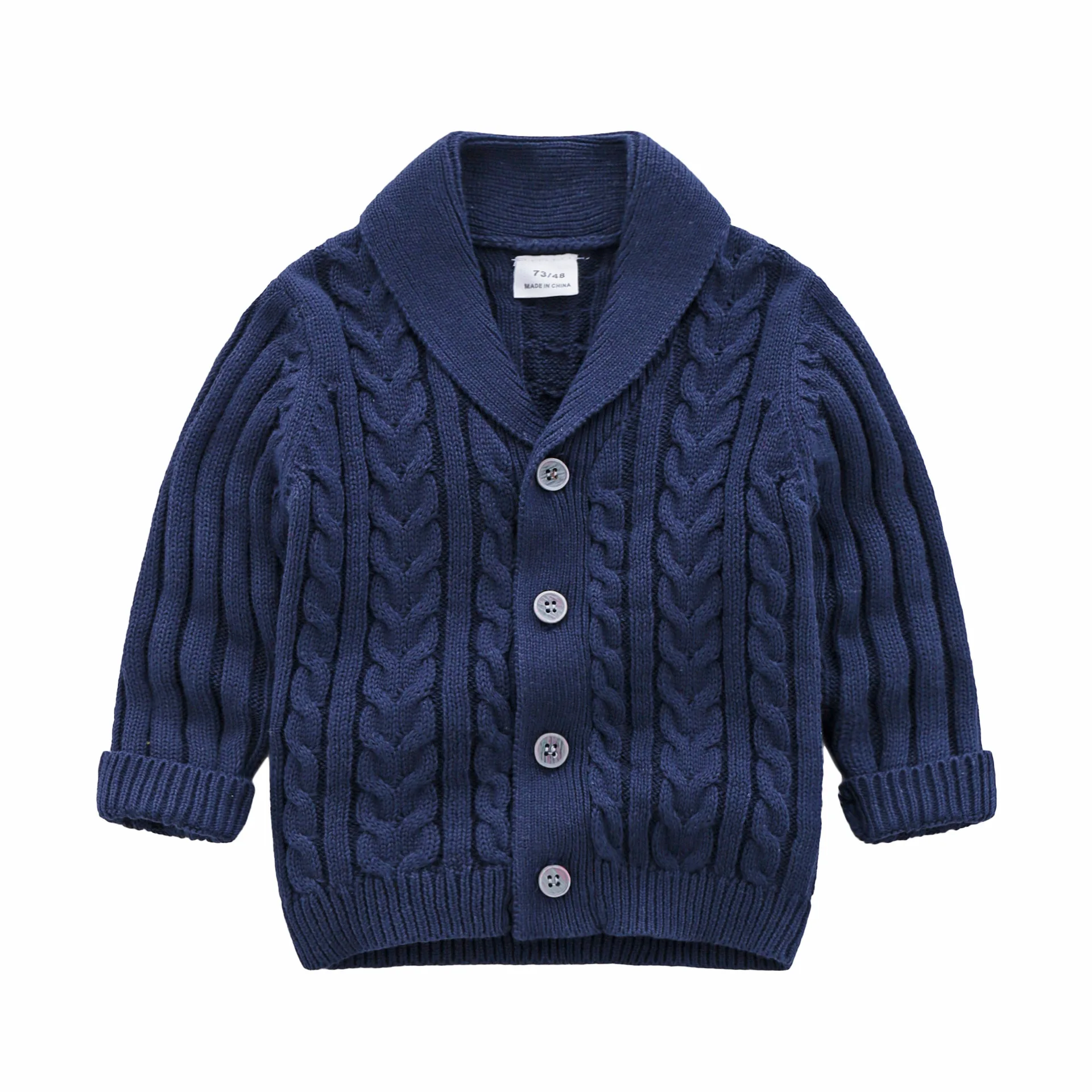 Пуловер-жилетка за момчета 2020, Модерно детско вязаное на една кука палто, Всекидневни Пролетен Пуловер за ученици, Дрехи за бебета, Връхни дрехи от 0 до 3 години Изображение 2