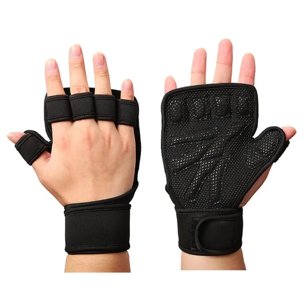Ръкавици за Вдигане на Тежести Регулируем Обвивка на Китката Ръкавици За Вдигане на Тежести Пълна Защита на Дланите имат противоплъзгаща Спортна Ръка за Мъже за Тренировка Мъже Изображение 1