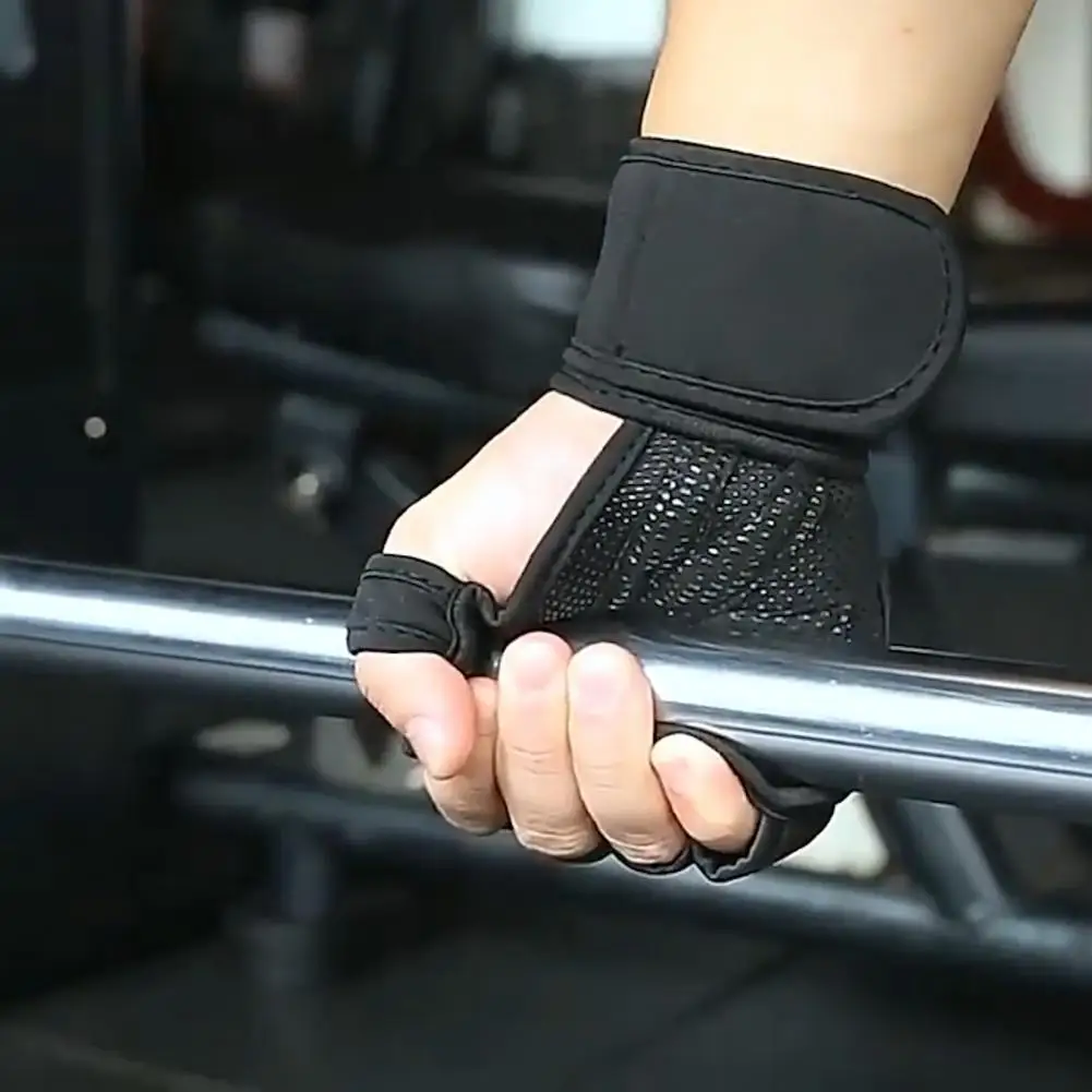 Ръкавици за Вдигане на Тежести Регулируем Обвивка на Китката Ръкавици За Вдигане на Тежести Пълна Защита на Дланите имат противоплъзгаща Спортна Ръка за Мъже за Тренировка Мъже Изображение 3