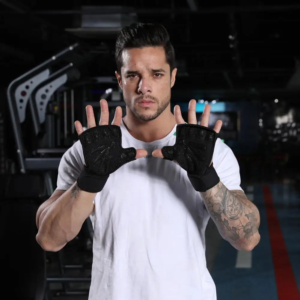 Ръкавици за Вдигане на Тежести Регулируем Обвивка на Китката Ръкавици За Вдигане на Тежести Пълна Защита на Дланите имат противоплъзгаща Спортна Ръка за Мъже за Тренировка Мъже Изображение 4