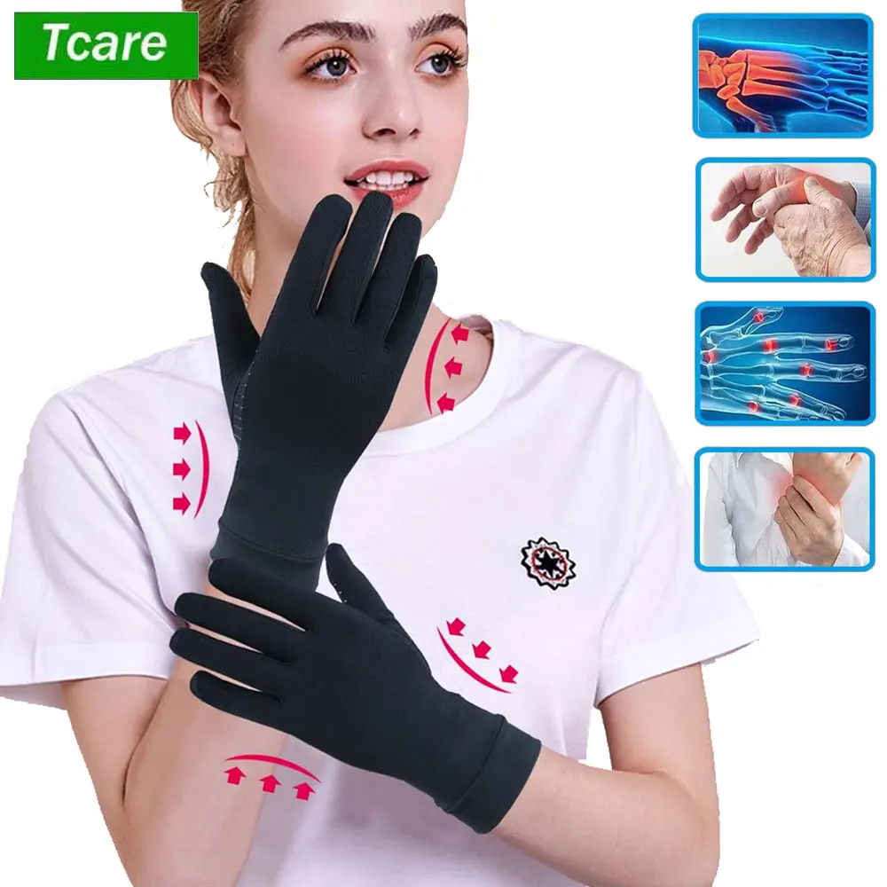 Ръкавици при артрит от мед, сензорен екран, мини Компресия ръкавици при артрит, за облекчаване на болки в запястном канал, болки ревматоидных Изображение 0