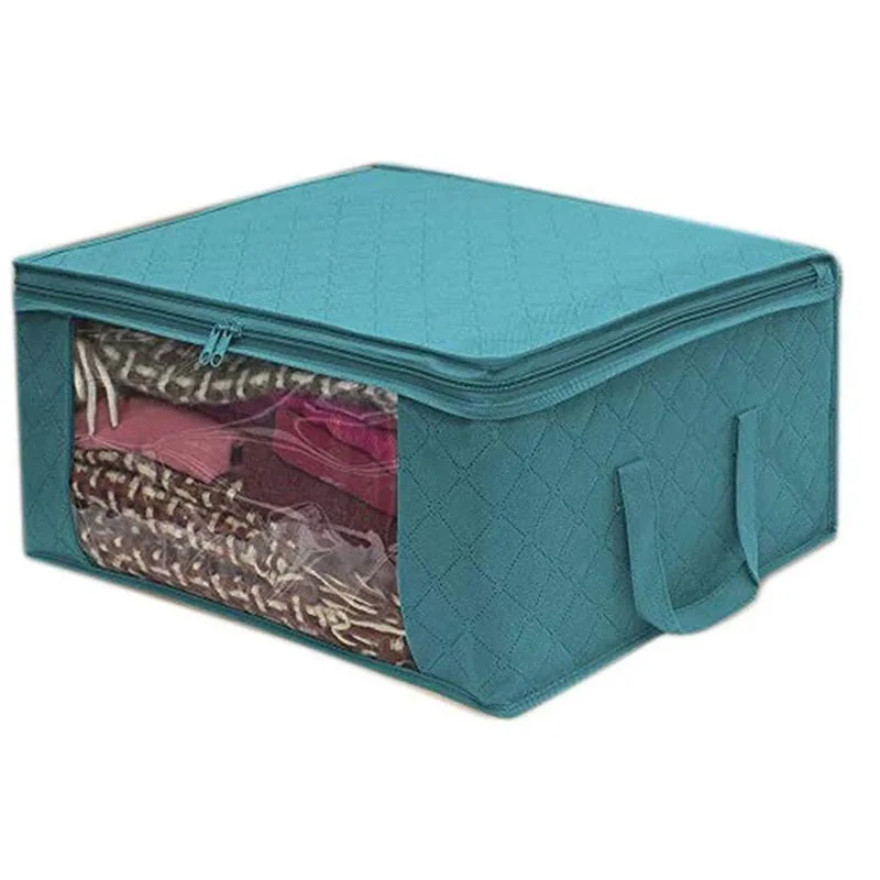 Сгъваема кутия за съхранение на мръсни дрехи, калъф за събиране на нетъкан текстил с цип, устойчиви на вода играчки, Чекмедже за съхранение на завивки Изображение 0