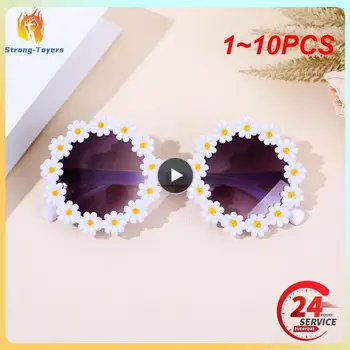 1 ~ 10ШТ Корейски Детски Слънчеви очила, през Цялата Цвете, Модерни Детски Слънчеви очила, Детски Нюанси, Очила с UV400 защита от слънцето на открито