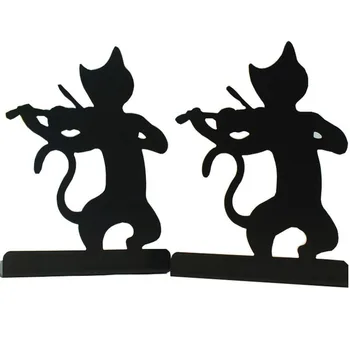 1 чифт /много Сладко забавно кот-поставка за желязна kitties във формата на цигулка, SL00020