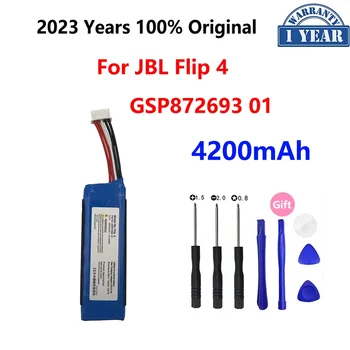 100% Оригинални Сменяеми Батерия с Капацитет 4200 mah 3,7 В, За JBL Flip 4 Flip4 Special Edition Pack Speaker GSP872693 01 Bateria 
