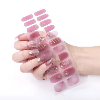 3D Стикери за нокти в японски Корейски стил, Тайна за нокти, Лента, пълно покритие, Самоклеящийся цвете, Водоустойчиви Дамски стоки за нокти със собствените си ръце