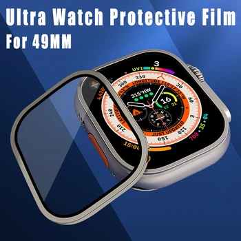 49 мм Пълно Защитно Фолио от Закалено Стъкло за Apple Watch Ultra 2 Екран Метална Броня Със Защита От Надраскване HD за iWatch 49 мм Аксесоари