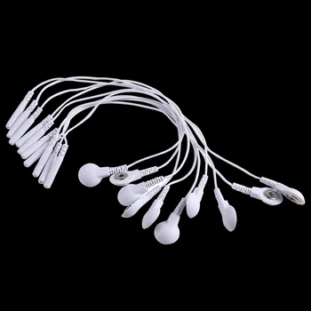 50/100 бр. Подводящий тел електрод кабели с Щепсел 2,0 мм Свързващ кабел се Използва за масаж на апарата на Десетки/EMS