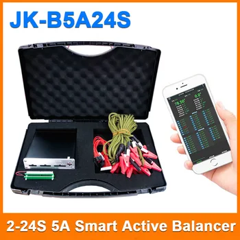 JK-B5A24S JK 2-24s Активен Балансировщик Li-ion LiFePO4 Smart Equalizer 5А Активен Ток Изравняване Поддържа App Монитор