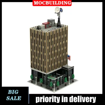 MOC City Street View High Building Model Събрание на Строителни блокове, стая, полицейски офис, Събиране на детски играчки, подаръци