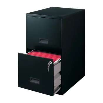 Space Решения Вертикален метален шкаф шкаф с дълбочина 18 см ширина 2 кутия за писма, черен
