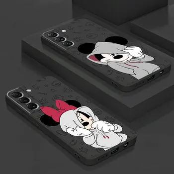 TPU Мек калъф Disney Mickey Minnie Mouse Cover Cases Funda Калъф за телефон Realme 8 Pro 11 Pro 6 Pro 7 9 10 Pro 8i 10 4G 6 7 Pro 11