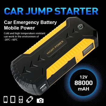 Авто захранване Jump Starter капацитет 88000 ма батерия, преносимо зарядно устройство с автоматично усилване, пусковое устройство на 12 В, блок захранване за бензинови, дизелови начало