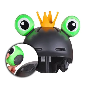 Аксесоари за шлем във формата на лягушачьей корона с двустранно лепило (каска, комплект не е включена) - Забавна украса за мотоциклетни каска за колоездене сноуборд