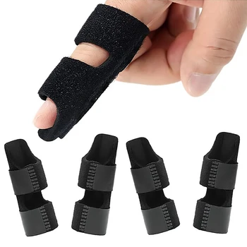 Бандаж за пръстите на 4шт, регулируема шина за пръст при артрит, коректор триггерного палеца, за Защита от болки в ставите при фрактури