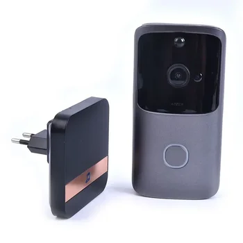 Безжичен WiFi видео домофон, умен врата с домофонна система, камера за сигурност с резолюция 720P, обаждане