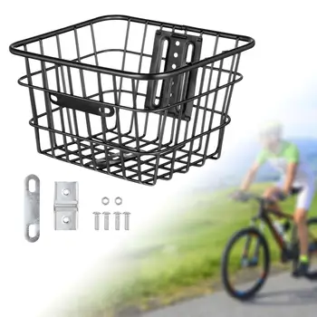 Велосипедна метална решетка, предната или задната част на количката без капак, подсилена рама за домашни любимци