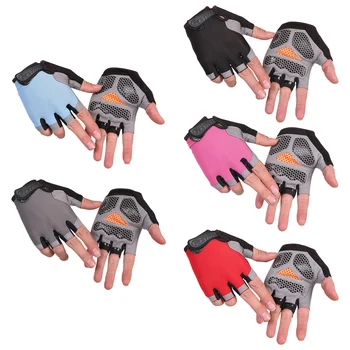 Велосипедни ръкавици МТБ Велосипедни ръкавици, Мини Дишащи Улични спортни ръкавици с полупальцами Къси Спортни ръкавици за колоездене Аксесоар