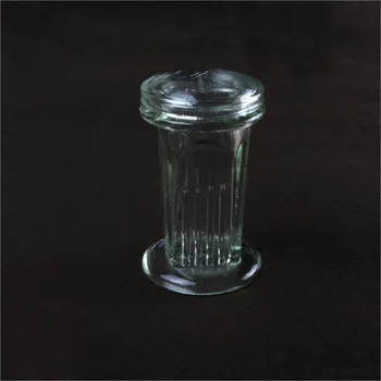 Висококачествена банка за оцветяване коплином от лабораторно стъкло с капак за предметния стъкло, 5 предметни стъкла, лабораторни консумативи