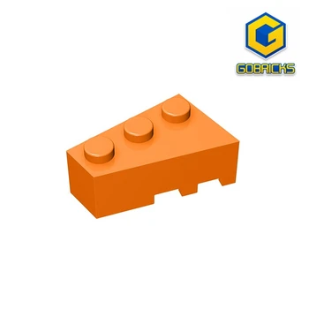 Градивен елемент на Gobricks GDS-594 Съвместими с lego 6565 LEFT ROOF TILE 2X3 Образователни Строителни блокове на Технически