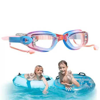 Детски Плувни Очила, Плувни Очила С защита От Мъгла Удобен Ремък 100 Защита От Uv Ясна Визия, Без Течове Младежки Плувни Очила