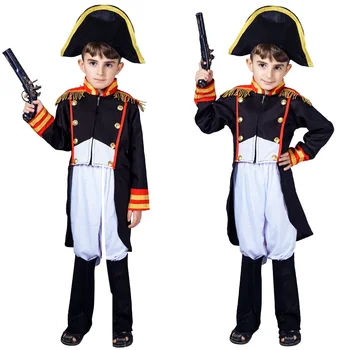 Детски костюм на Наполеон за cosplay на Хелоуин за момичета, дрехи принц, подарък за Ден за защита на децата, екипировки за партита