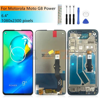 За Motorola Moto G8 Power LCD Сензорен Дисплей, Дигитайзер, Сглобени С Рамным Дисплей, Резервни Части За Ремонт на Безплатни Инструменти