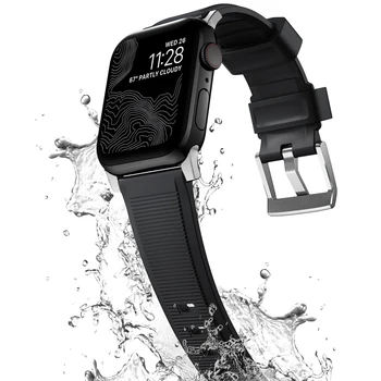 Каишка за Apple Watch Band 49 мм 45 мм 44 мм 41 мм 40 мм Мек Силиконов Гривна iWatch Серията Ultra 8 7 6 5 4 SE 49 мм гума correa