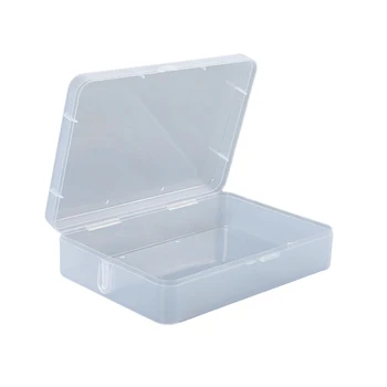 Канцеларски материали, етикети Пластмасов Квадратен кутия за съхранение на художествени инструменти Прахоустойчив Здрав Калъф за съхранение на бижута Контейнер Настолен Органайзер
