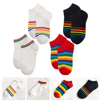 Комплект от 4 двойки женски чорапи на щиколотках, къси дамски чорапи за всеки ден тичане Miss Cotton